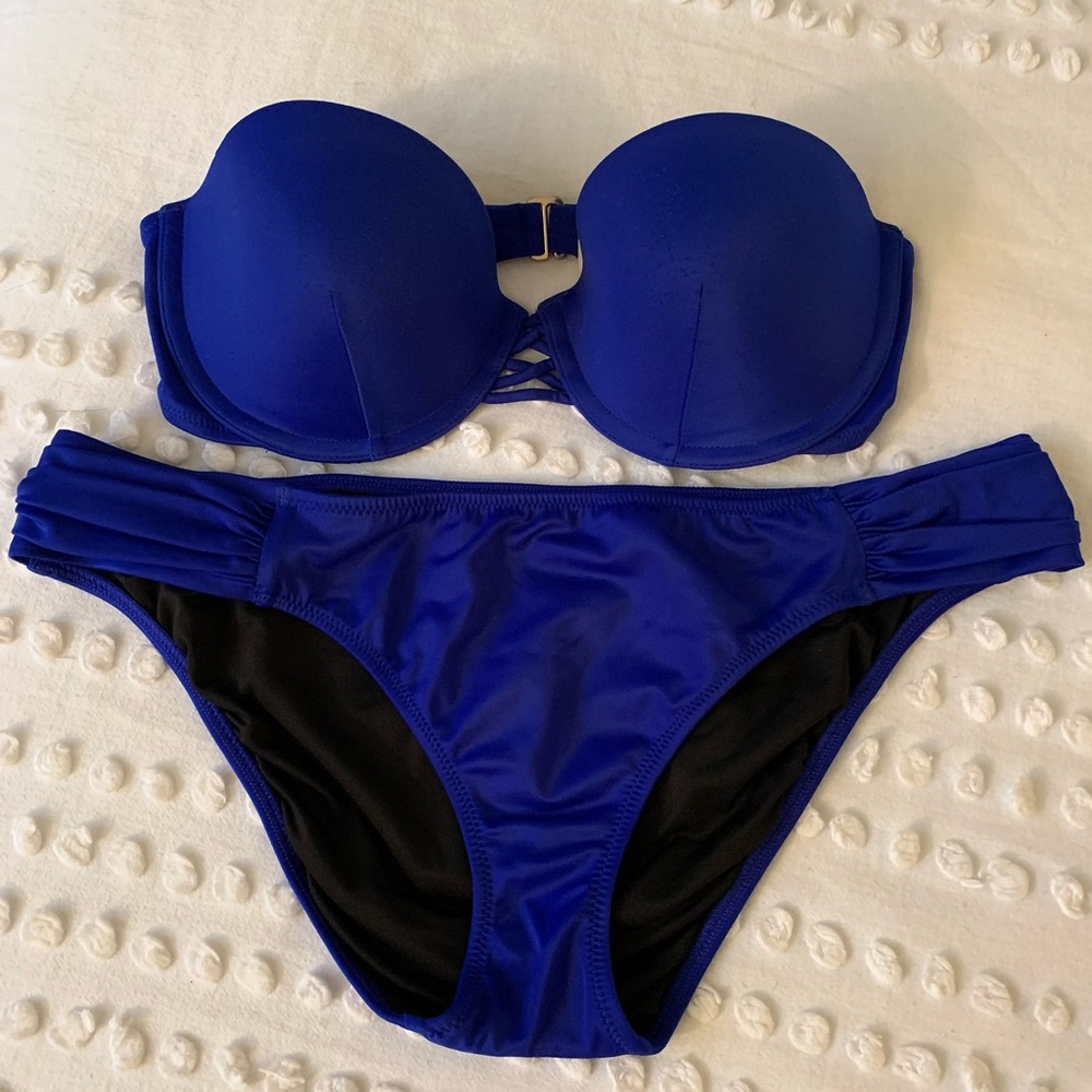 Victoria Secret Bandeau Bikini Top and Bottom